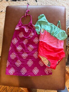 Hanna Andersson Girls Summer Swimsuit and Hanna Andersson Girls Dress